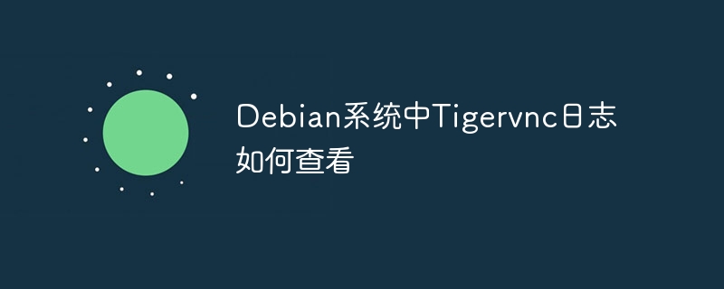 Debian系统中查看Tigervnc日志方法