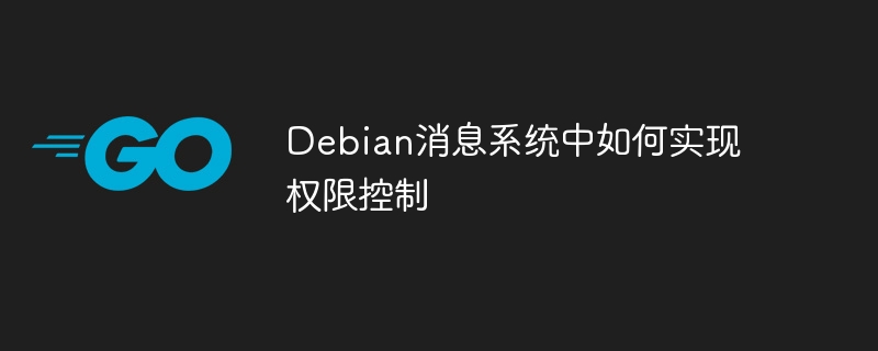 Debian消息系统权限控制技巧