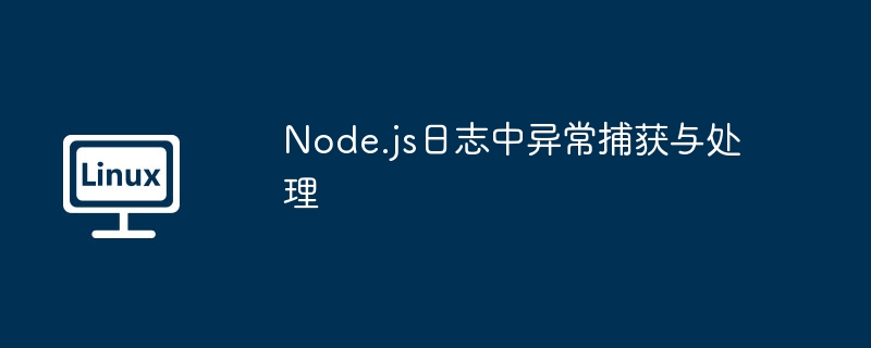 Node.js日志异常捕获处理技巧大全