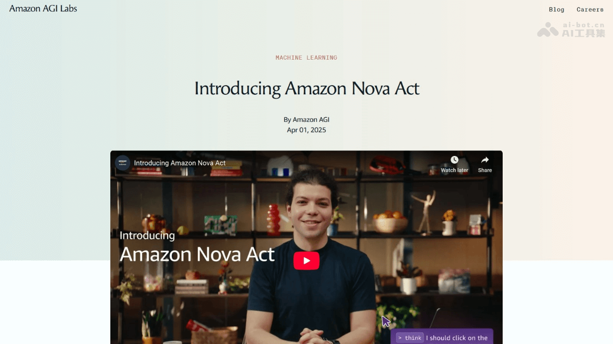 亚马逊NovaAct—AI智能体自主执行网页任务