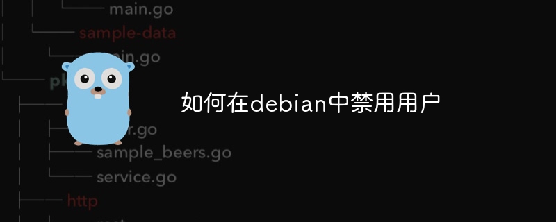 如何在debian中禁用用户