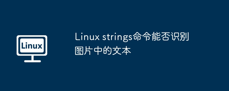 Linux的strings命令无法从图片中提取文本,因为它专注于处理二进制文件中的可打印字符串,而不具备OCR功能。要从图片中识别文字,建议使用TesseractOCR等专门的图像识别工具。