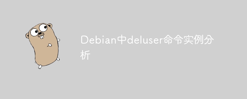 Debian中deluser命令实例分析