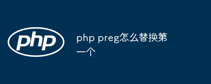 PHPpreg_replace替换第一个匹配项的技巧