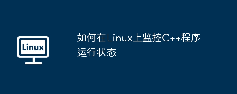 如何在Linux上监控C++程序运行状态