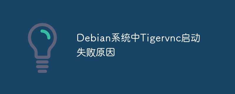 Debian系统Tigervnc启动失败原因与对策