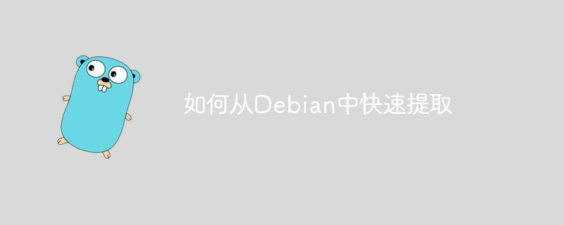 如何从Debian中快速提取