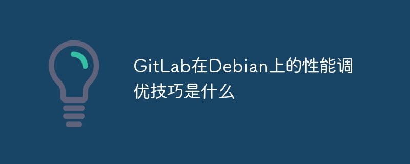 GitLab在Debian上性能调优秘籍大揭秘