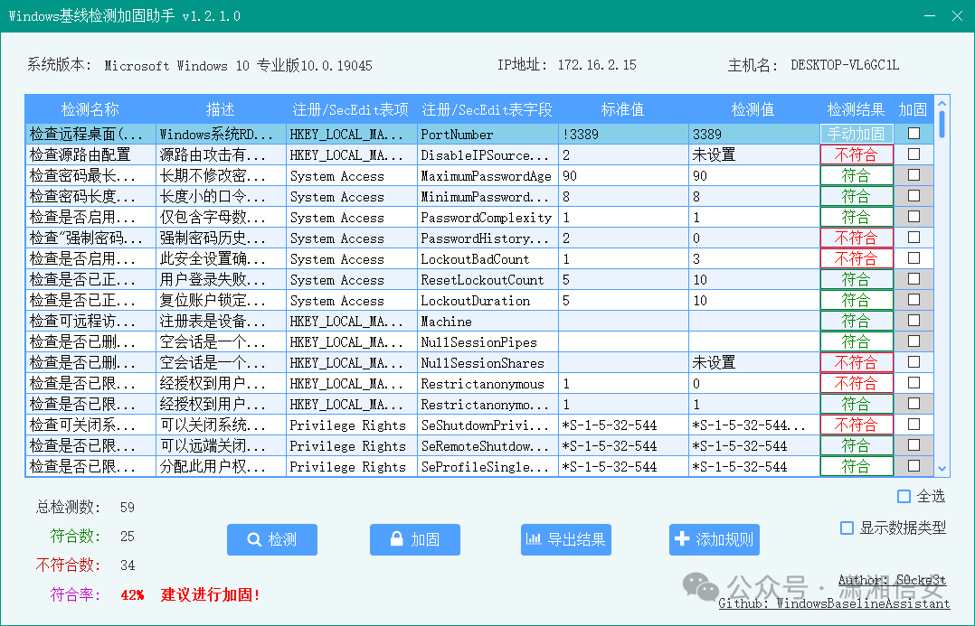 v1.2.1版上线！安全基线核查加固助手