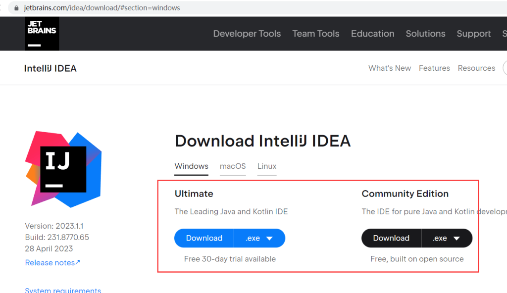 Windows安装IntelliJ IDEA