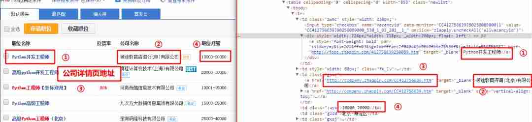 Python爬虫抓取智联招聘（基础版）