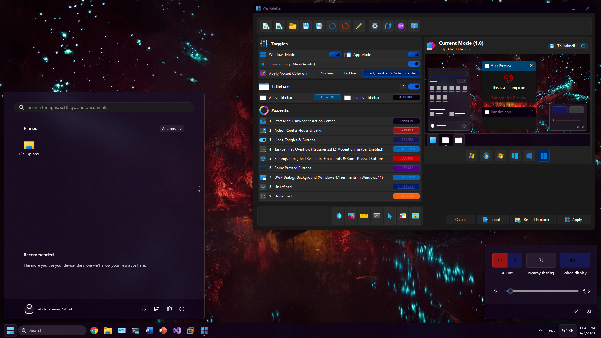 WinPaletter:Windows高级外观编辑神器