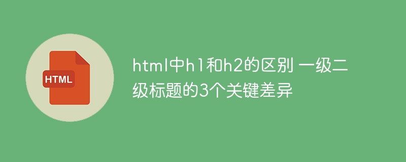 HTML中h1与h2的3大差异：重要性、SEO、视觉效果
