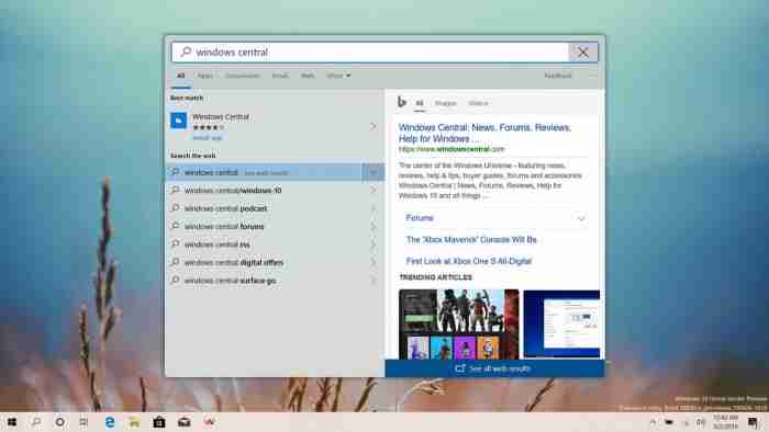 Windows 10 201H1(1909)远离尖角矩形的标志