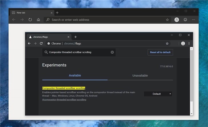 Win10Chromium浏览器滚动体验大提升