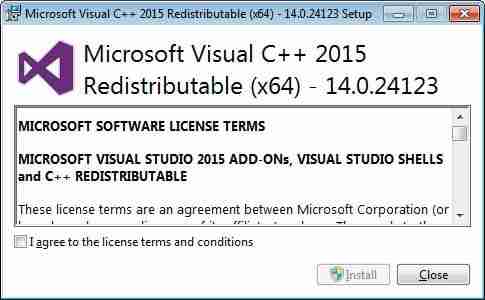 windows 提示缺少VCRUNTIME140.dll错误