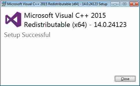 windows 提示缺少VCRUNTIME140.dll错误