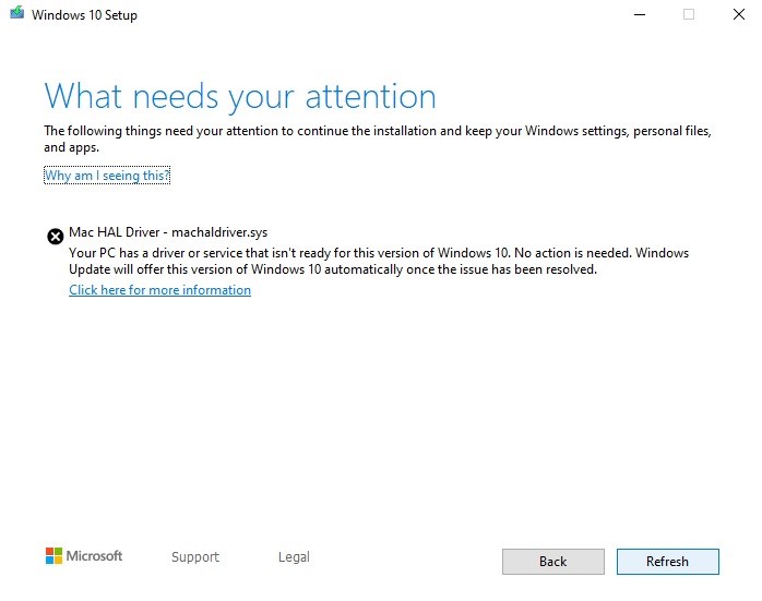 Win101903为何装不上老Mac