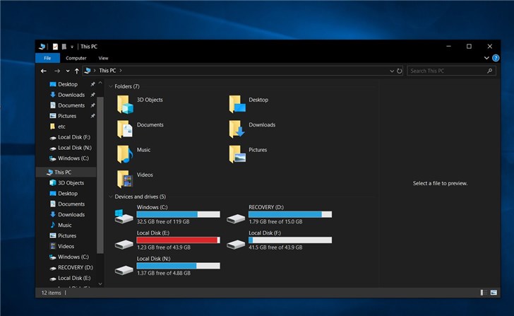 Win10更新优化文件资源管理器搜索体验