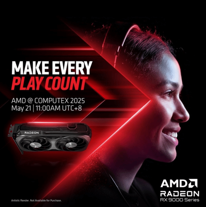 RX 9060 XT5月21日正式发布！公版设计渲染图公开