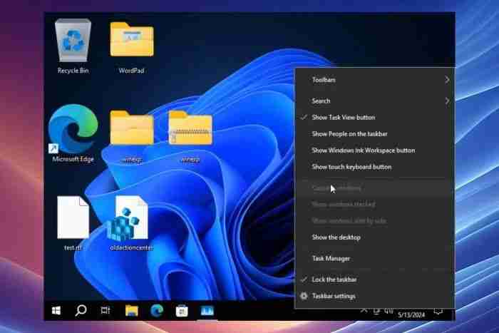 怎么在 Windows 11 24H2 中使用 Win10 旧版任务栏和右键菜单