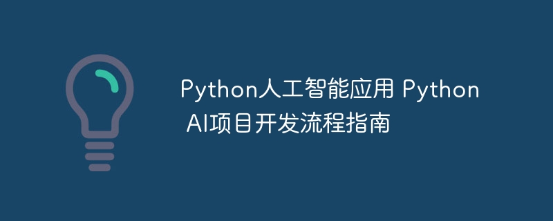 Python人工智能应用 Python AI项目开发流程指南