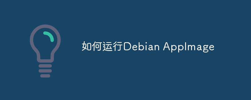 手把手教你运行DebianAppImage，超简单！