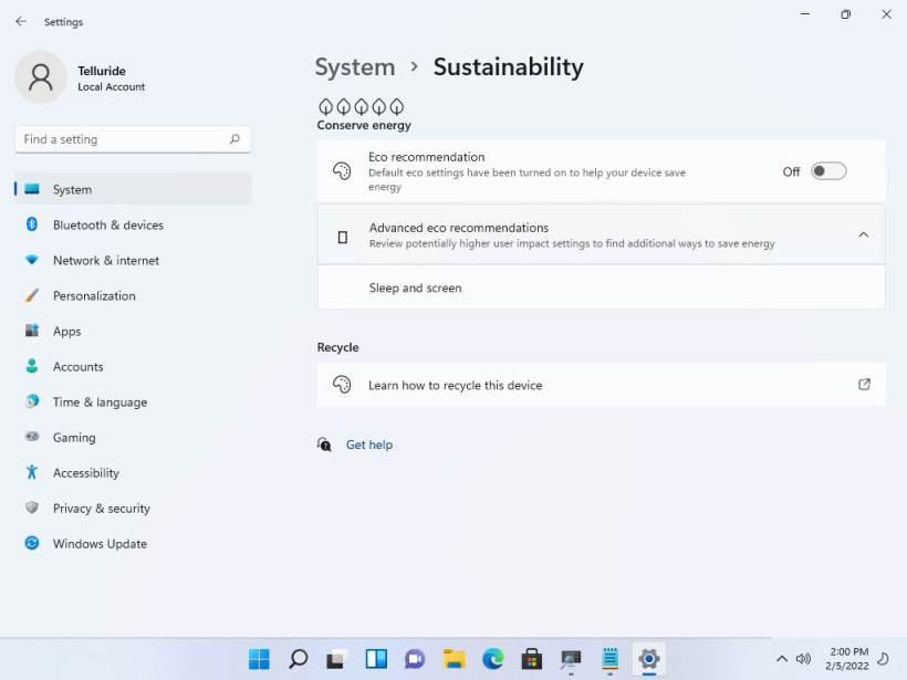 微软Win11Eco新功能曝光!快来看看你的电脑能打多少分?