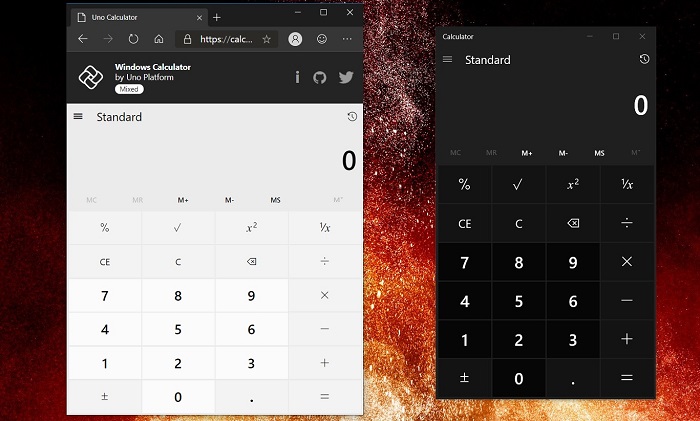 微软开源Win10计算器,完美移植Web/安卓/iOS平台