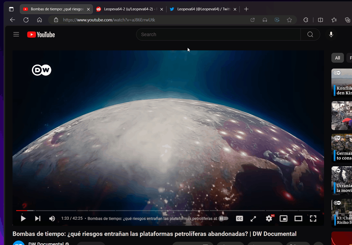 Edge 浏览器 Canary 版测试新特性：视频播放控件新增翻译切换开