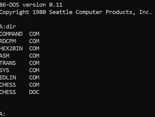 微软 Windows 的祖先 86-DOS 现身网络：距今已 43 年