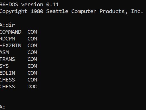 寻获43年前微软Windows祖先86-DOS，真香！