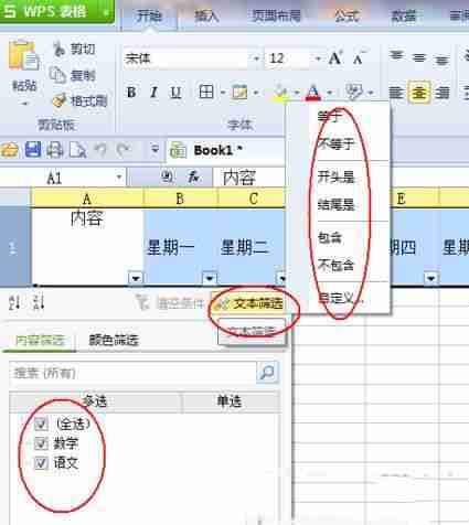 wps表格筛选数据简单教程