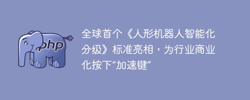 全球首个！人形机器人智能化分级来了，助推商业化进程加速