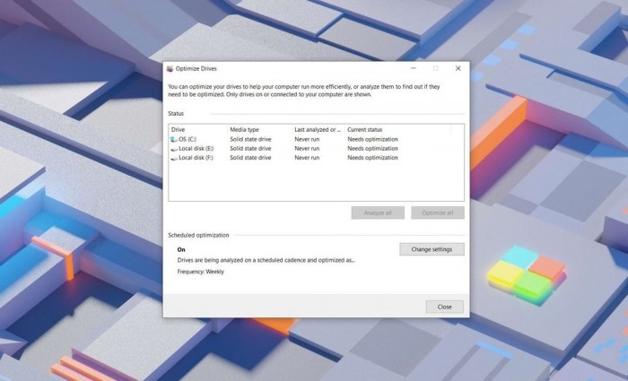 Win10v2004用户哭诉：磁盘碎片整理工具这个Bug还是没改！