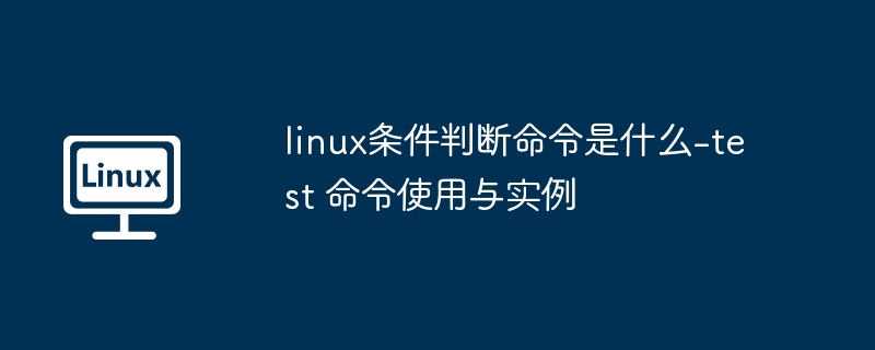 Linuxtest命令实用教程与实例解析