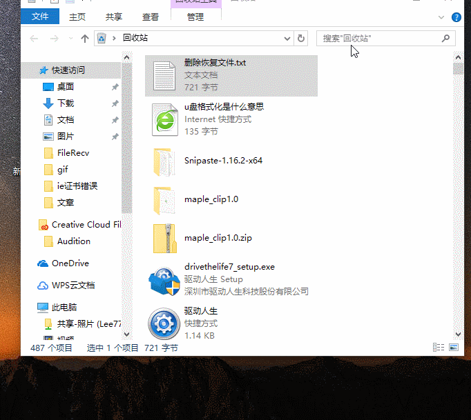 怎么恢复删除的文件?