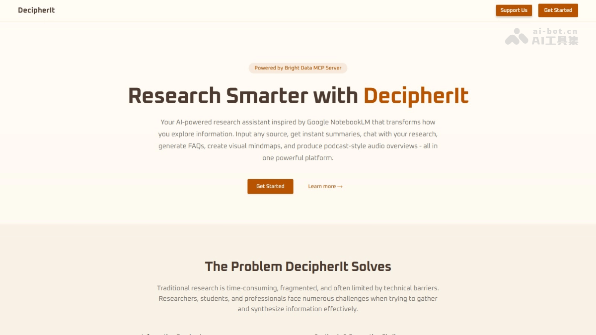 DecipherItAI助手，多源研究分析利器