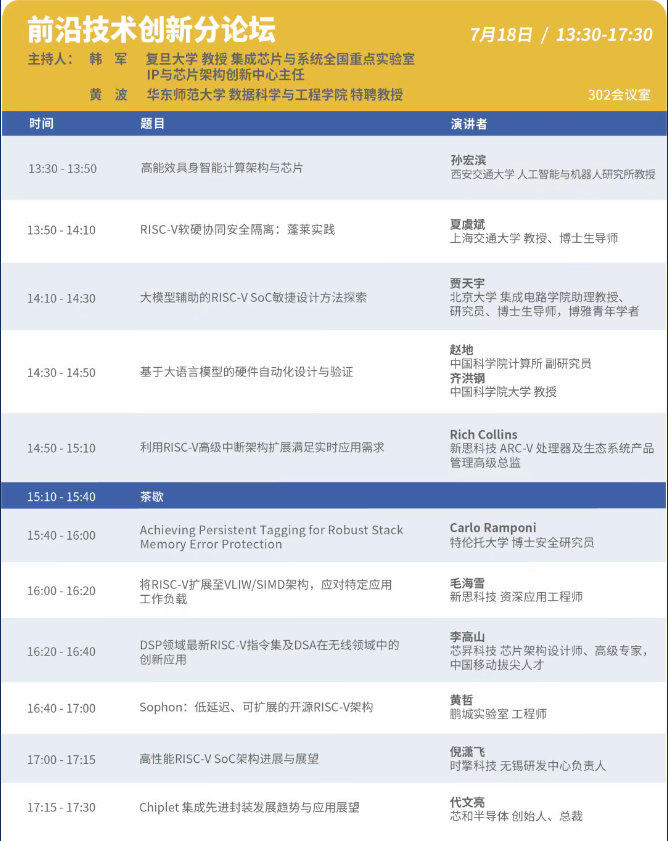 2025 RISC-V 中国峰会议程正式公布！