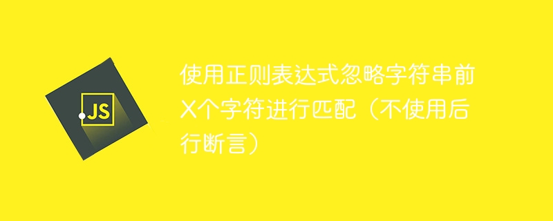 使用正则表达式忽略字符串前X个字符进行匹配（不使用后行断言）