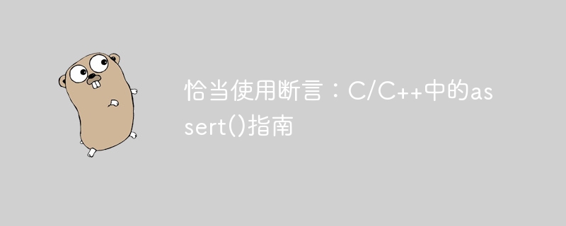 C/C++assert断言使用详解