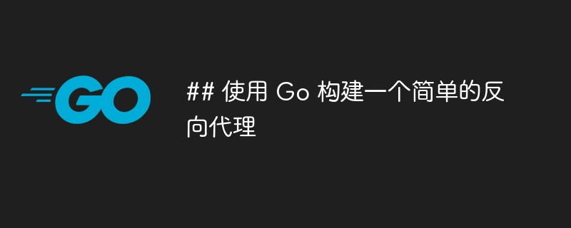 用Go实现简易反向代理教程