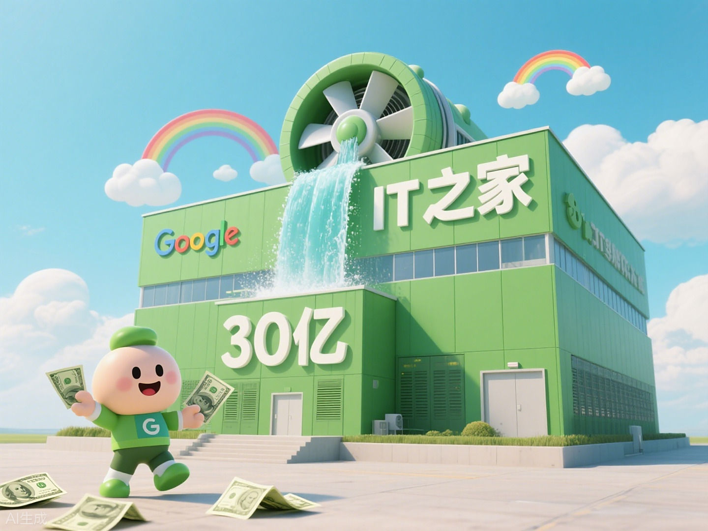谷歌30亿购水电，助力数据中心绿色升级