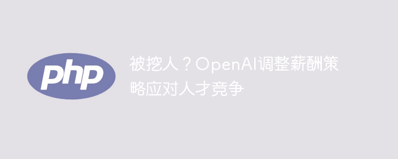 OpenAI薪酬调整应对人才争夺战
