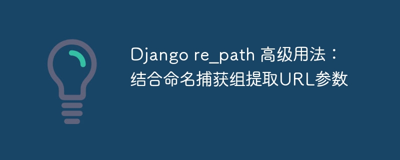 Djangore_path命名组提取URL参数教程