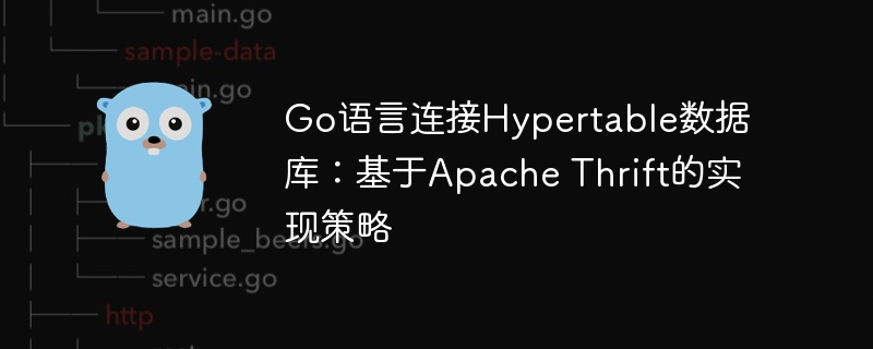 Go语言连接Hypertable数据库：基于Apache Thrift的实现策略
