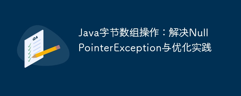 Java字节数组操作技巧与空指针防范