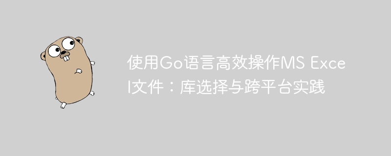 Go语言操作Excel：库选择与跨平台技巧