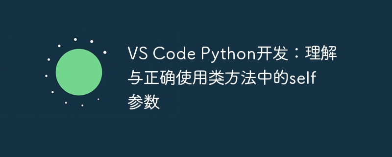 VS Code Python开发：理解与正确使用类方法中的self参数
