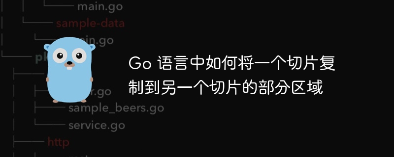 Go 语言中如何将一个切片复制到另一个切片的部分区域